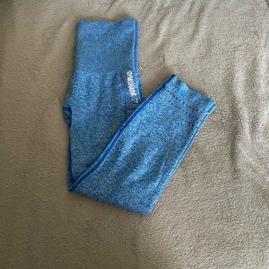 Blue cropped Gymshark Leggings
